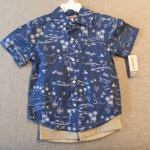 Carters boy shorts and button up